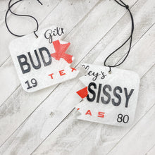Load image into Gallery viewer, Freshies | Bud &amp; Sissy License Plate (m3)

