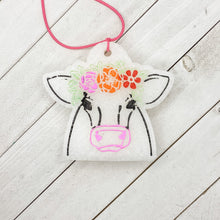 Load image into Gallery viewer, Freshies | Cow w/ Floral Headdress
